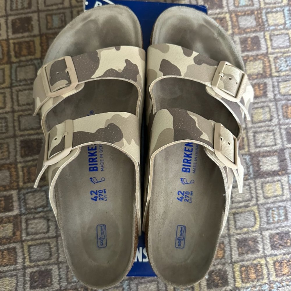 birkenstock arizona soft footbed copper